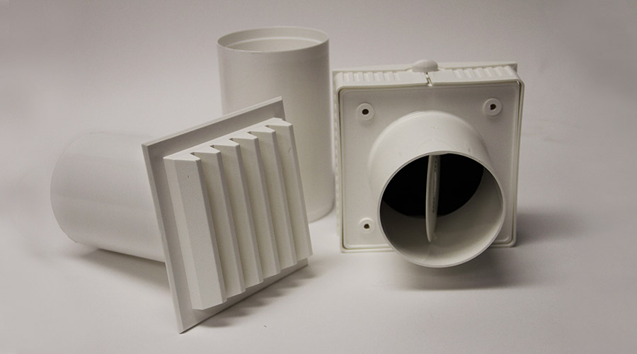 Photo of disassembled air supply ventilator