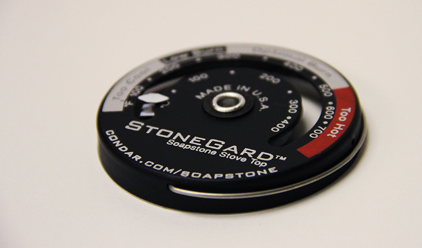 Condar stonegard soapstone stove top magnetic thermometer