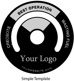 Condar custom stovepipe thermometer template with one zone